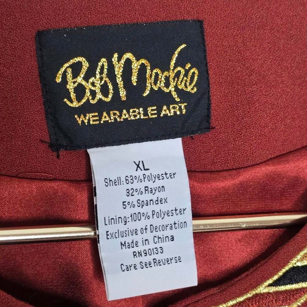 Bob Mackie Wearable Art Embroidered Fleur-de-Lis Jacket - Picture 8 of 8